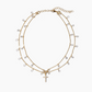 Heather Cross Choker