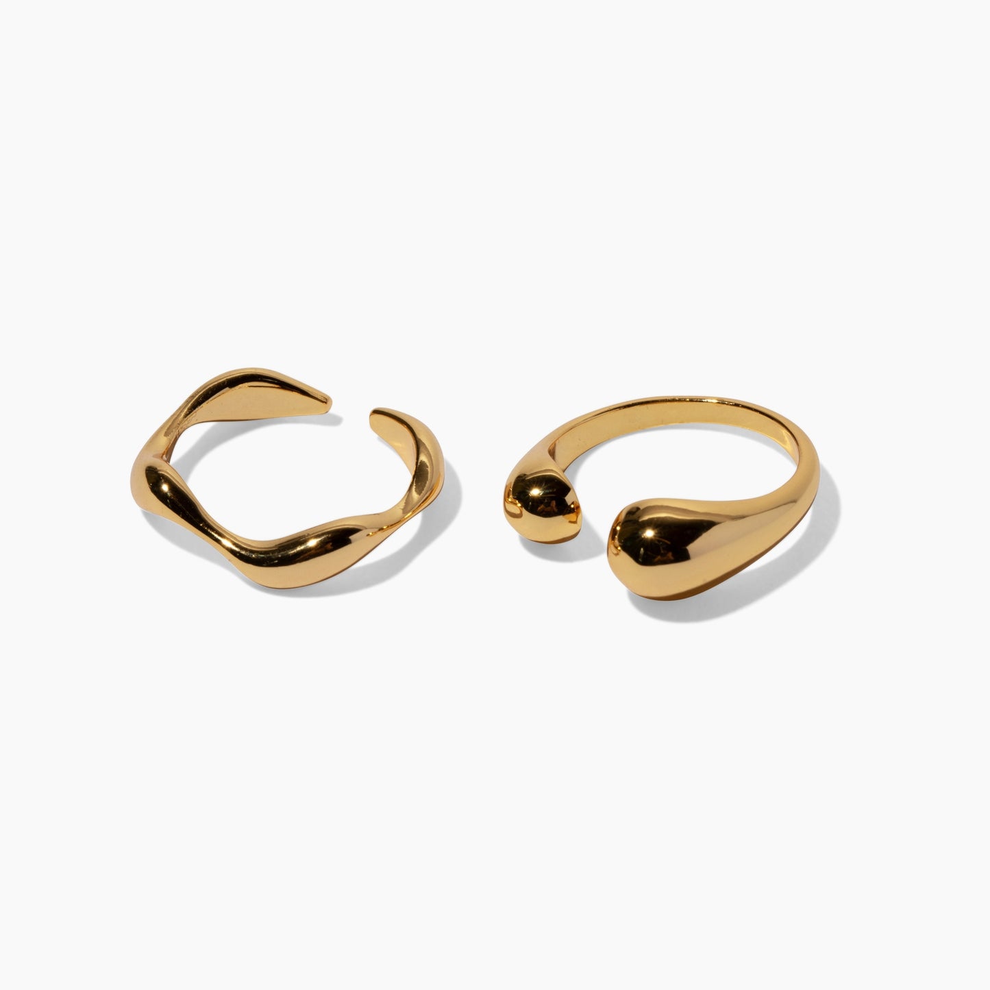 Gold Drip Ring Set